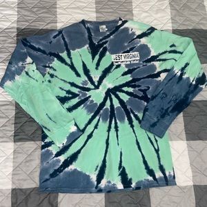 West Virginia tye-dye long sleeve shirt
